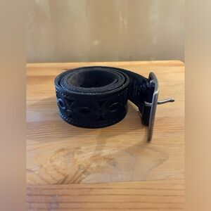 Lucky Brand Black Leather Belt | size S